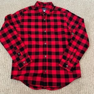 Boy Buffalo plaid button down